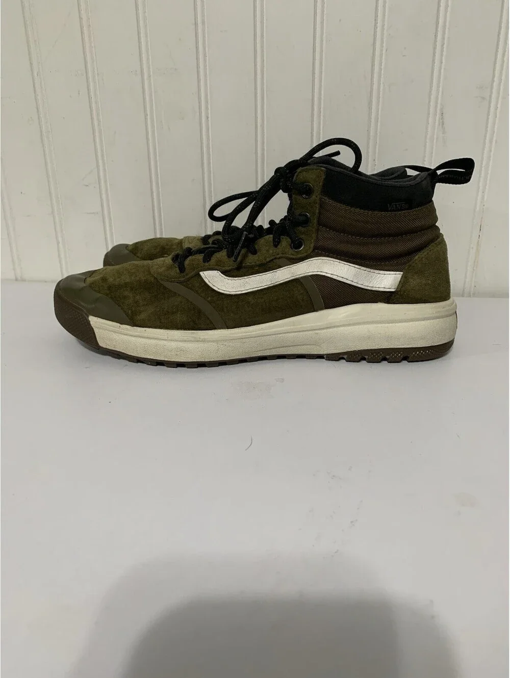 Vans UltraRange UltraCush Mens High Tops Olive Green Size 8.5 US T30